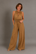 Jette™ | Mouwloze Jumpsuit Met Wijde Pijpen